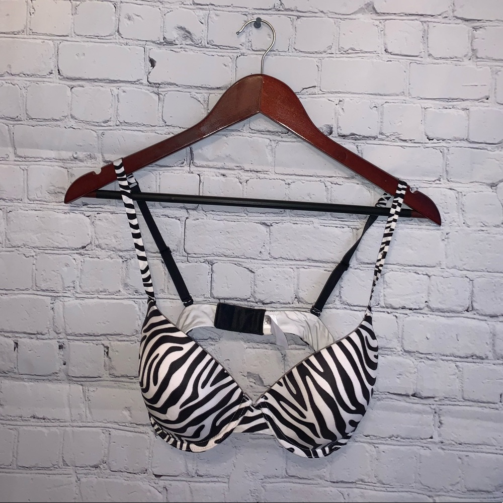 Gilligan & Omalley Zebra Print bra size 36B - Picture 1 of 8